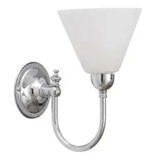 Lighting Inspirations Loxton Wall Light Chrome with Cono Opal Matte LOI3010111A