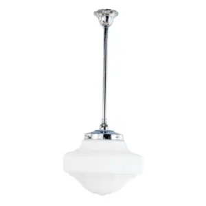 Lighting Inspirations Derby 13 Opal Matte on Rod Set 3/4 x 1/2m Chrome LOI3010195A