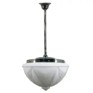 Lighting Inspirations Empire 14 Opal Matte on Rod Set 3/4 x 1/2m Chrome LOI3010197A
