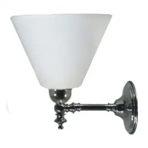 Lighting Inspirations Waubra Wall Light Chrome with Cono Opal Matte LOI3010219A