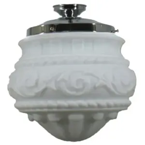 Lighting Inspirations Premier 12 Opal Matte Batten Fix Chrome LOI3010226A
