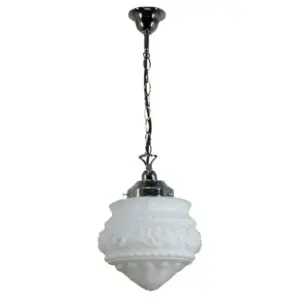 Lighting Inspirations Premier 8 On Single Chain Black Cloth Susp Chrome LOI3010231A