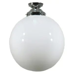 Lighting Inspirations Sphere 12 Opal Gloss Batten Fix Chrome LOI3010234A