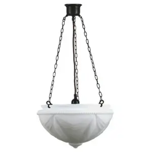 Lighting Inspirations Empire 14 Opal Matte on 3 Chain Suspension Patina LOI3020005A