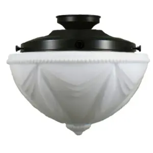 Lighting Inspirations Empire 14 Opal Matte Batten Fix Patina LOI3020008A