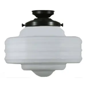 Lighting Inspirations Detroit Large Opal Matte Batten Fix Patina LOI3020039A