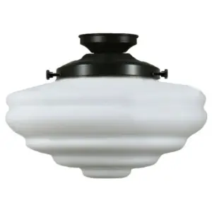 Lighting Inspirations Chateau Opal Matte Batten Fix Patina LOI3020041A