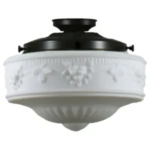 Lighting Inspirations Senator 11 Opal Matte Batten Fix Patina LOI3020043A
