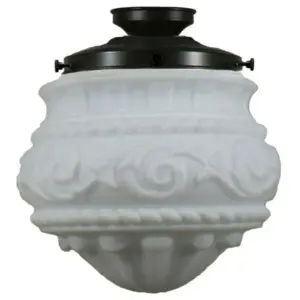 Lighting Inspirations Premier 12 Opal Matte Batten Fix Patina LOI3020044A