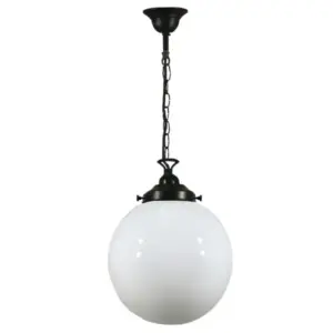 Lighting Inspirations Sphere 10 Opal Gloss On Single Chain Suspension Patina LOI3020055A