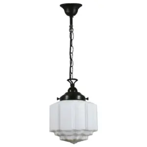 Lighting Inspirations St Kilda 8 Opal Matte on Single Chain Suspension Patina LOI3020057A