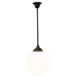 Lighting Inspirations Sphere 12 Opal Gloss on Rod Set 3/4 x 1/2m Patina LOI3020103A