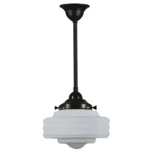Lighting Inspirations Detroit Small Opal Matte on Rod Set 1/2 x 1/2m Patina LOI3020117A