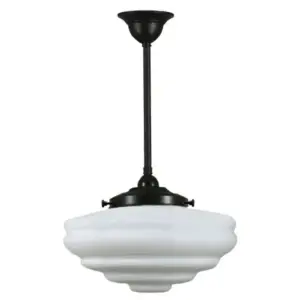 Lighting Inspirations Chateau Opal Matte on Rod Set 1/2 x 1/2m Patina LOI3020130A