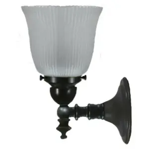 Lighting Inspirations Koscina Wall Light Patina with Zipper 23 Frost LOI3020148A