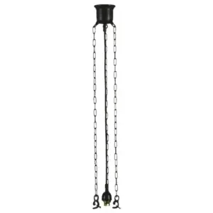 Lighting Inspirations 3 Chain Suspension Black Cord Patina LOI3026001