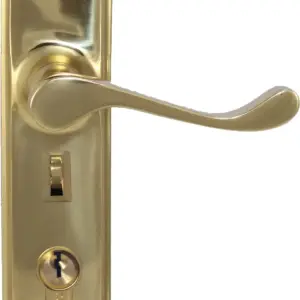 Superior Brass Lever Lock punched to suit myLOCK PVD PB 230x48mm SUP14439M