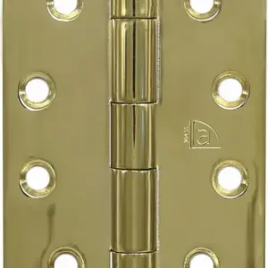 Superior Brass Butt Hinge Fixed Pin inc screws PVD PB 100x100x25mm SUP15109