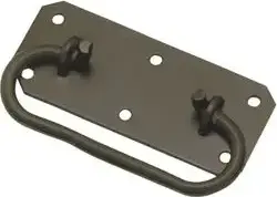 Superior Brass Trunk Handle Iron Black 150x70mm SUP2055