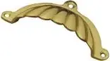 Superior Brass Fluted Drawer Pull PB 100mm SUP3084