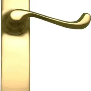 Superior Brass Lever Latch Passage Set PB 200x36mm SUP3140