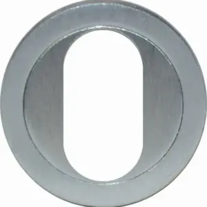 Superior Brass Architectural Oval Escutcheon Sq Edge CP 51mm SUP33707