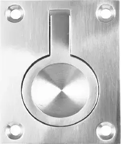 Superior Brass Square Flush Ring Polished PSS 45x62mm SUP33747