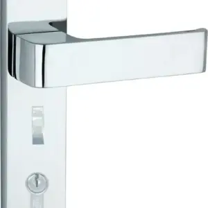 Superior Brass Lever EntranceSet myLOCK CC 85mm CP 200x45mm SUP33825M