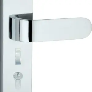 Superior Brass Lever Entrance Set myLOCK CC 85mm CP 215x57mm SUP33826M