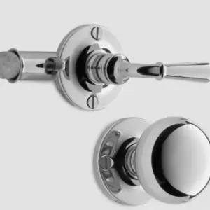 Superior Brass Fly Wire Mortice Lock CP Lever Knob Set CP SUP34230