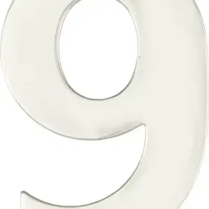 Superior Brass Architectural Numeral No9 316 PolSSteel 130mm SUP38919