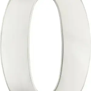 Superior Brass Architectural Numeral No0 316 PolSSteel 150mm SUP38920