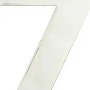 Superior Brass Architectural Numeral No7 316 PolSSteel 150mm SUP38927