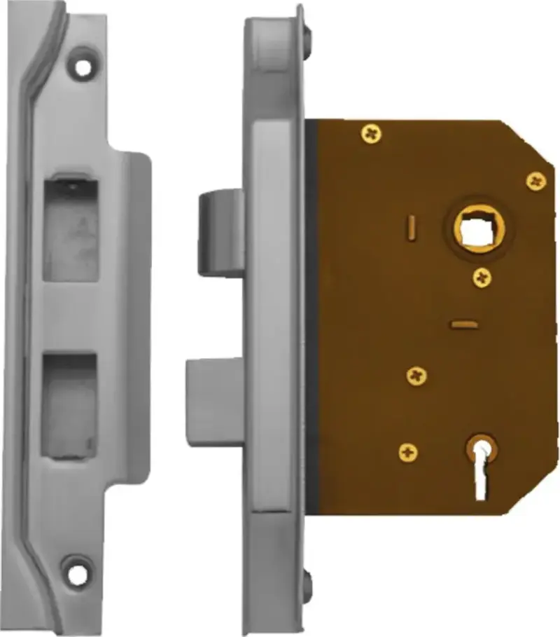 Superior Brass Rebated Lock 3 Lever CP 60mm SUP39048