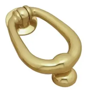 Superior Brass Contemporary Knocker Oval PB 150x100mm SUP4025