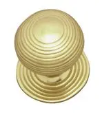 Superior Brass Cupboard Knobs Per 2 PB 30mm SUP4146