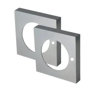 Superior Brass Square Privacy Adaptor Rose for Austyle Levers 316SS 54x54mm SUP43659P