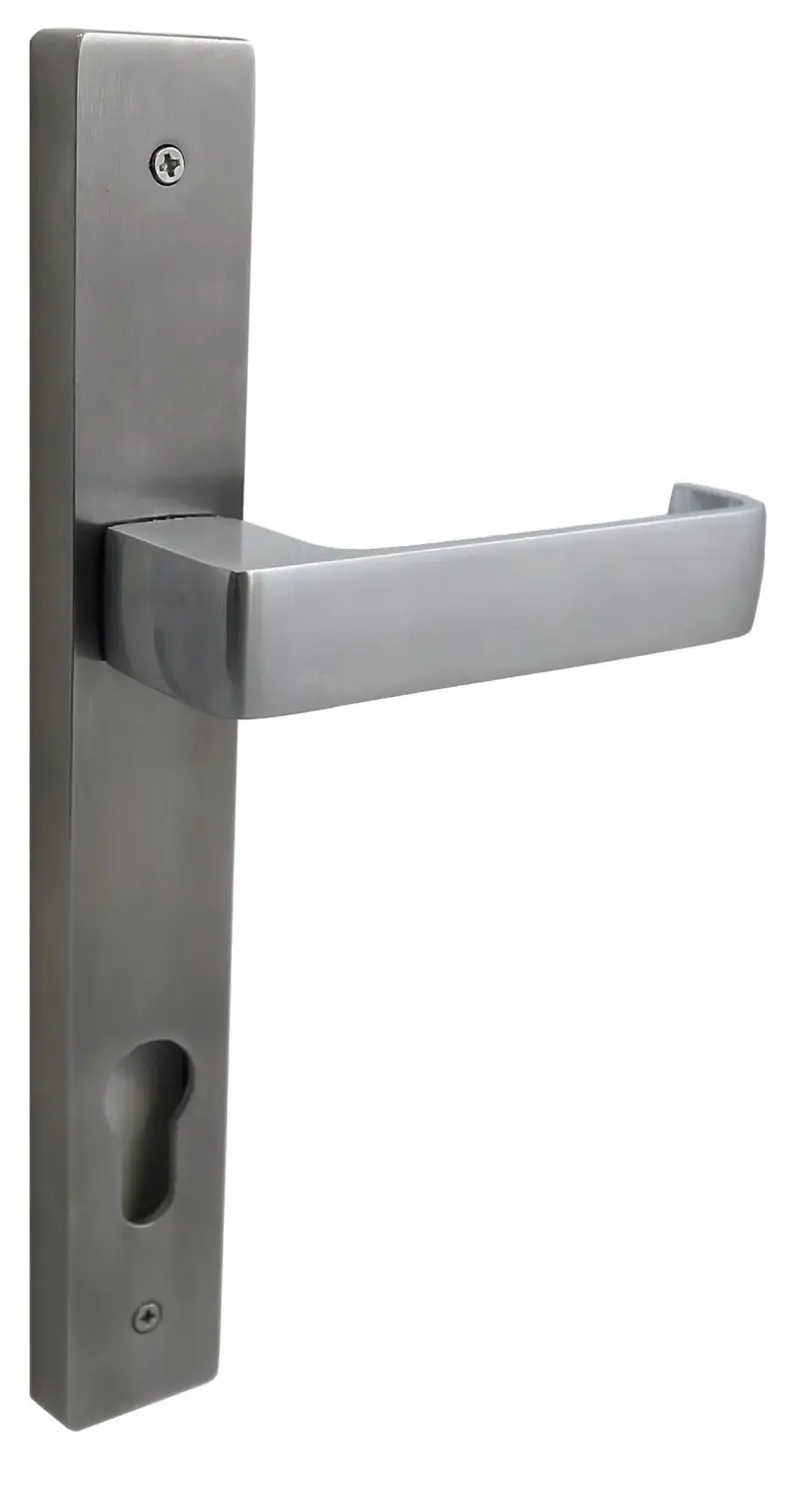 Superior Brass Long Plate Entrance Set CC 85mm DDA Lever SC 225x32mm SUP43665E