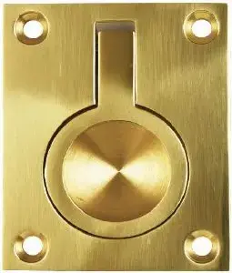 Superior Brass Flush Ring PB 72x62mm SUP4452
