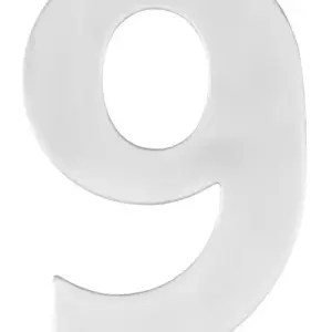 Superior Brass Architectural Numeral No9 316 SSteel 150mm SUP48929
