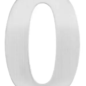 Superior Brass Architectural Numeral No0 316 SSSl 255mm SUP48930