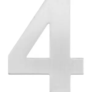 Superior Brass Architectural Numeral No4 316 SSteel 255mm SUP48934