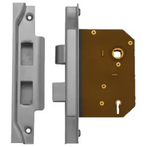 Superior Brass Rebated Lock 3 Lever SC 45mm SUP49047