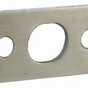 Superior Brass Flush or Barrel Bolt Flat Keeper SC 35x20 mm SUP49850