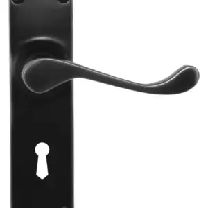 Superior Brass Lever Entrance Set Skeleton Key Black 150x42mm SUP53094K