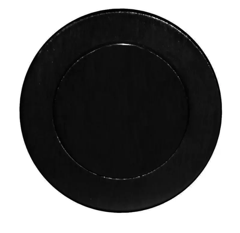 Superior Brass Blank Archit Euro Escutcheon Sq Edge Black 52mm SUP53709
