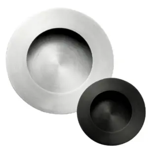 Superior Brass Flush Pull Round Black 65mm SUP53741