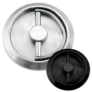 Superior Brass Round Ring Latch Black 76mm SUP53746