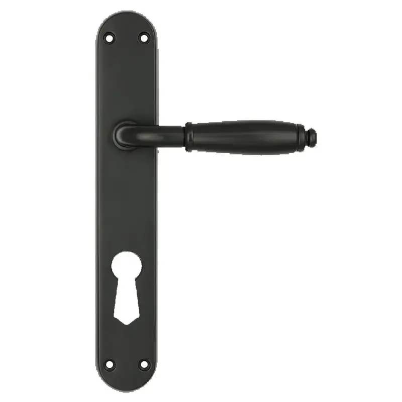Superior Brass Lever Handle Passage Set CC 57mm Black 255x42mm SUP53820K