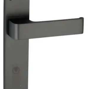 Superior Brass Lever Entrance Set CC 85mm Matt Black 200x45mm SUP53825E